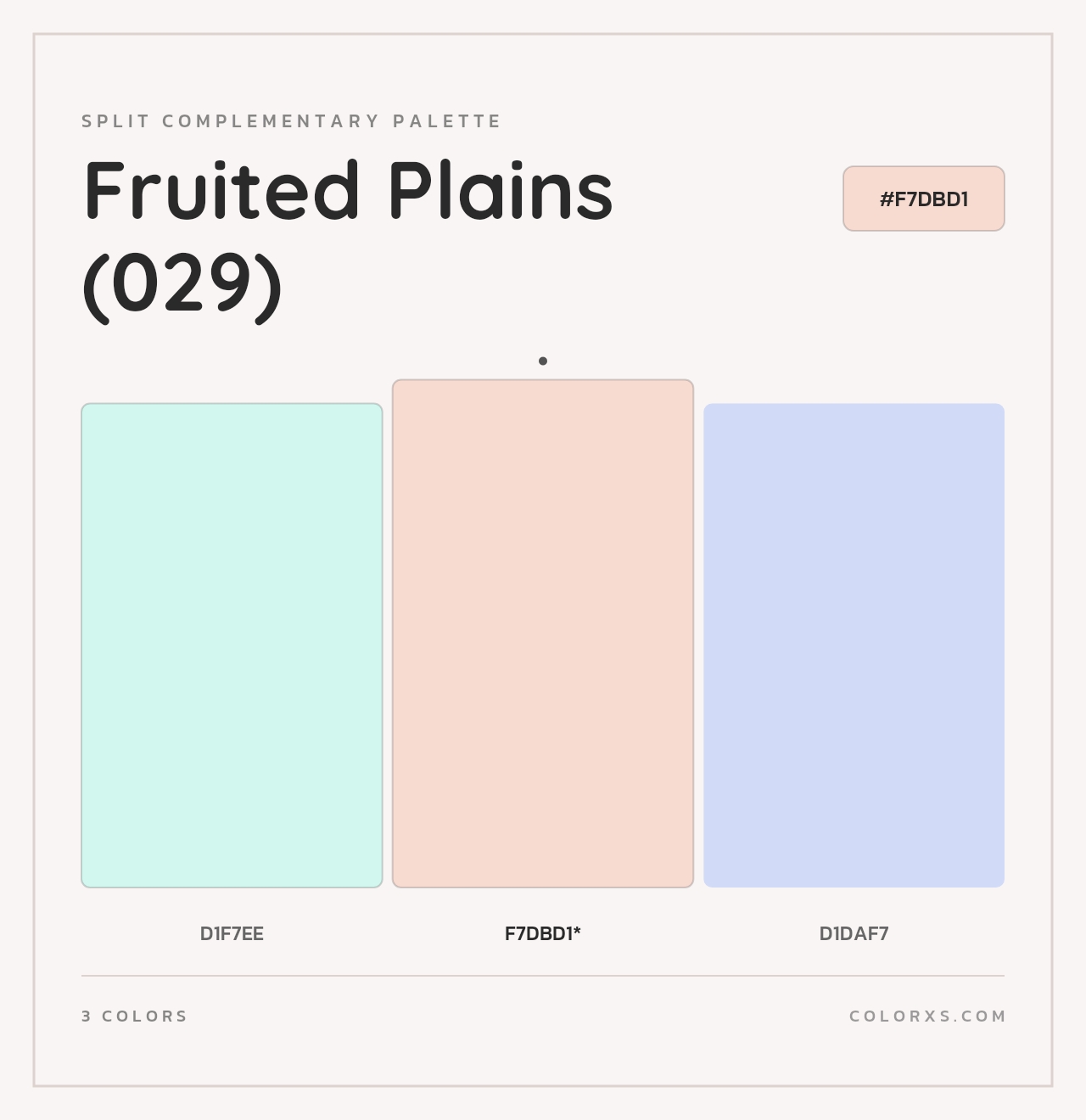 Fruited Plains (029) - Split-Complementary Color Palette