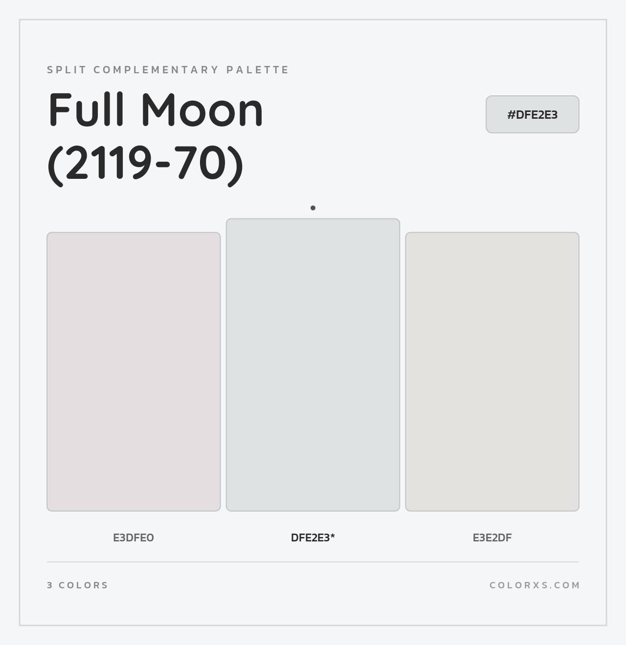 Full Moon (2119-70) - Split-Complementary Color Palette