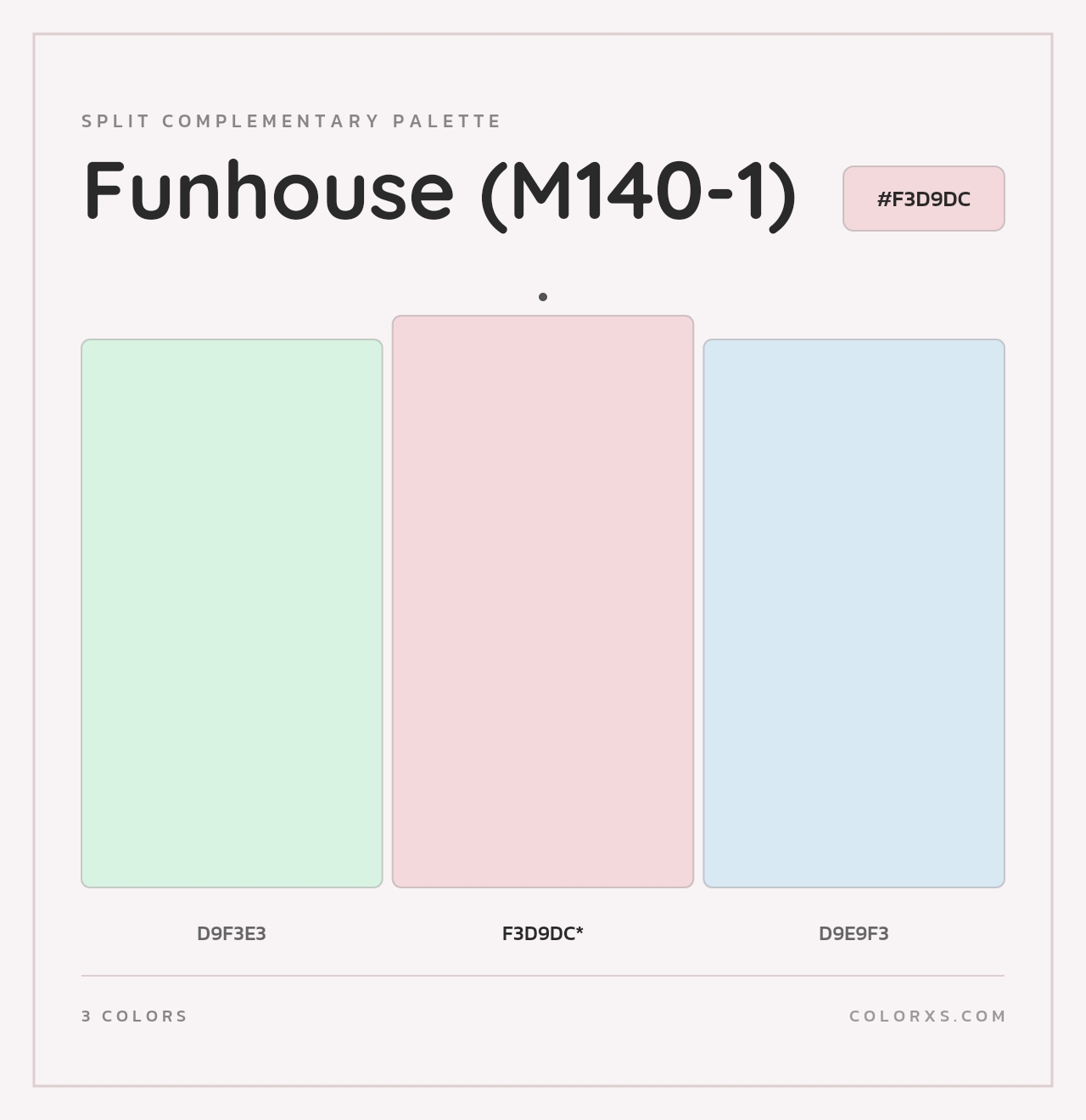 Funhouse (M140-1) - Split-Complementary Color Palette