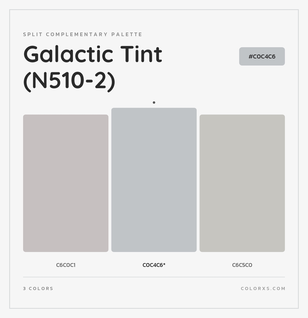 Galactic Tint (N510-2) - Split-Complementary Color Palette