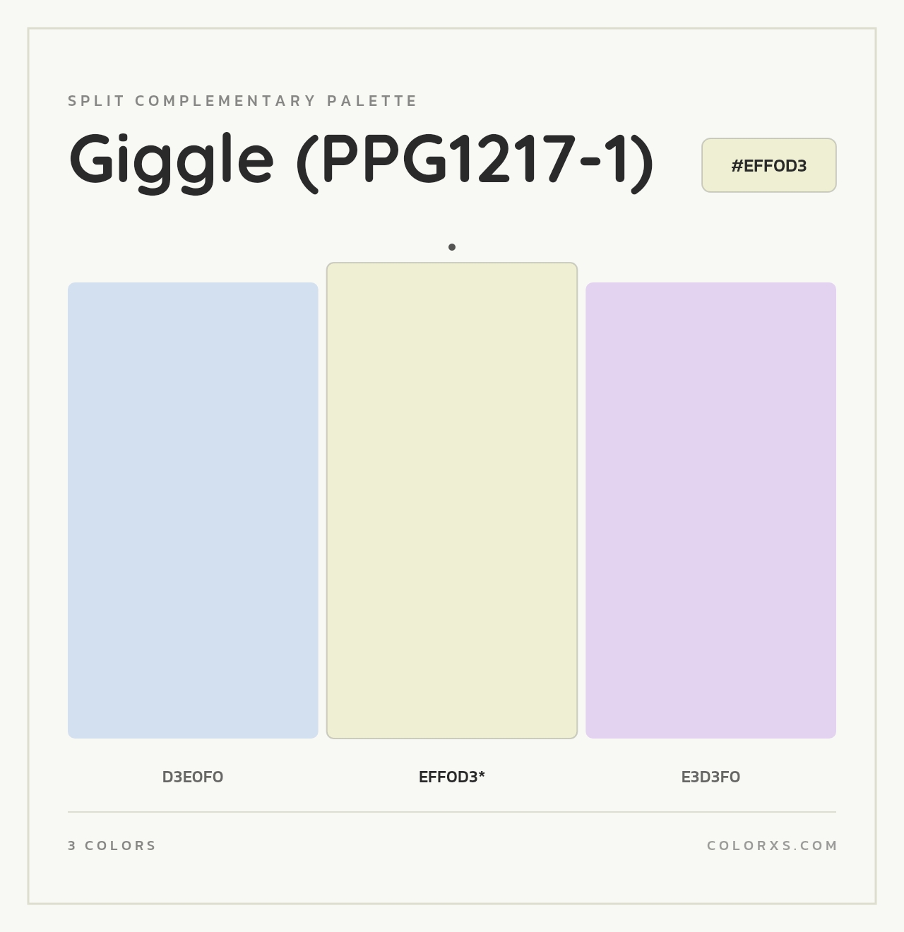 Giggle (PPG1217-1) - Split-Complementary Color Palette