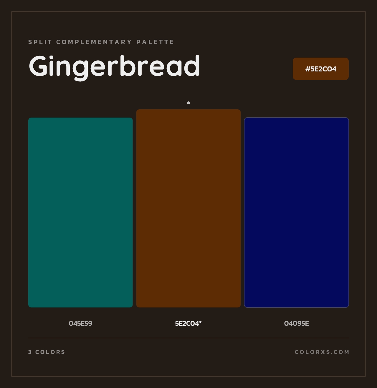 Gingerbread - Split-Complementary Color Palette