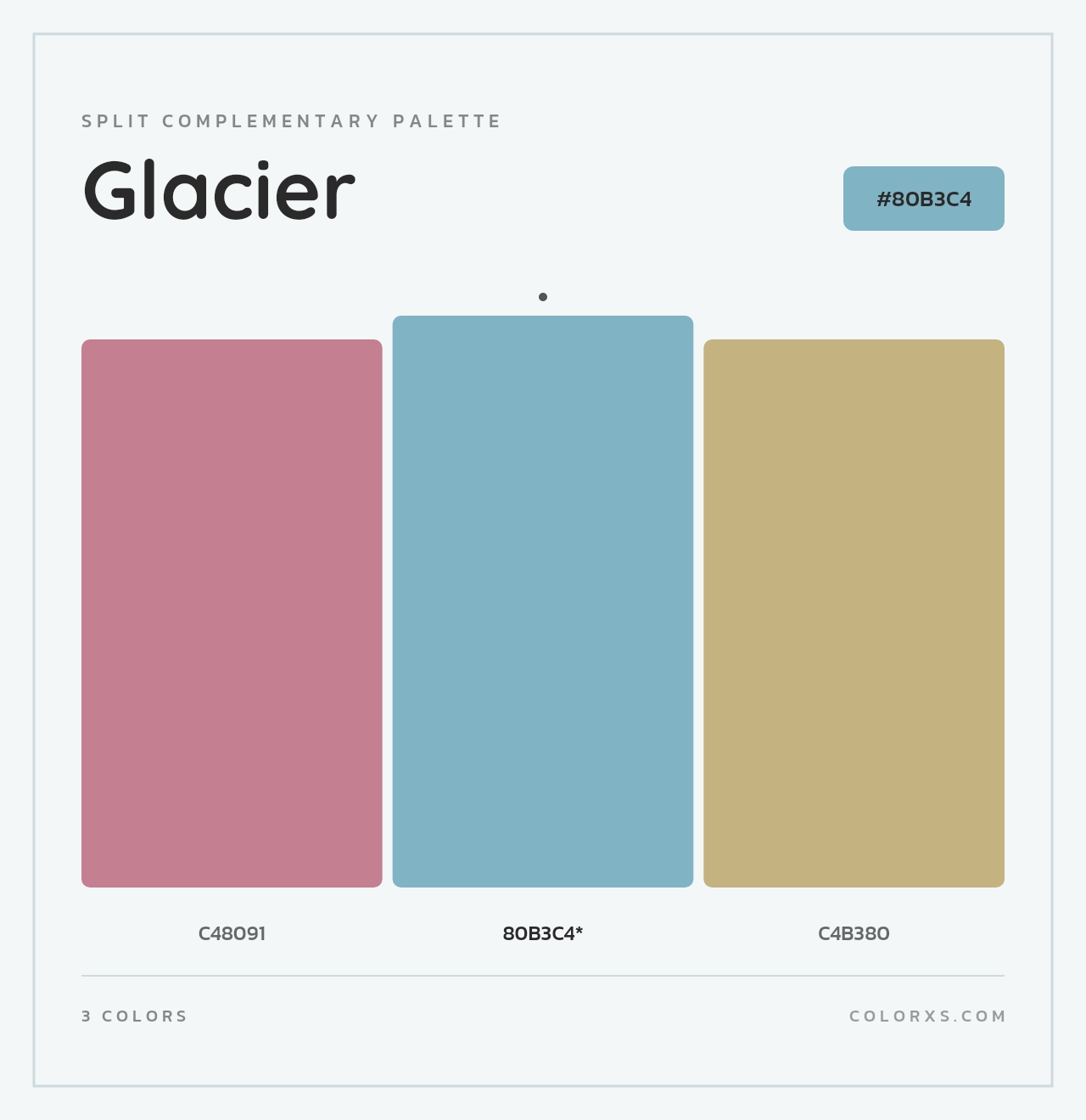 Glacier - Split-Complementary Color Palette