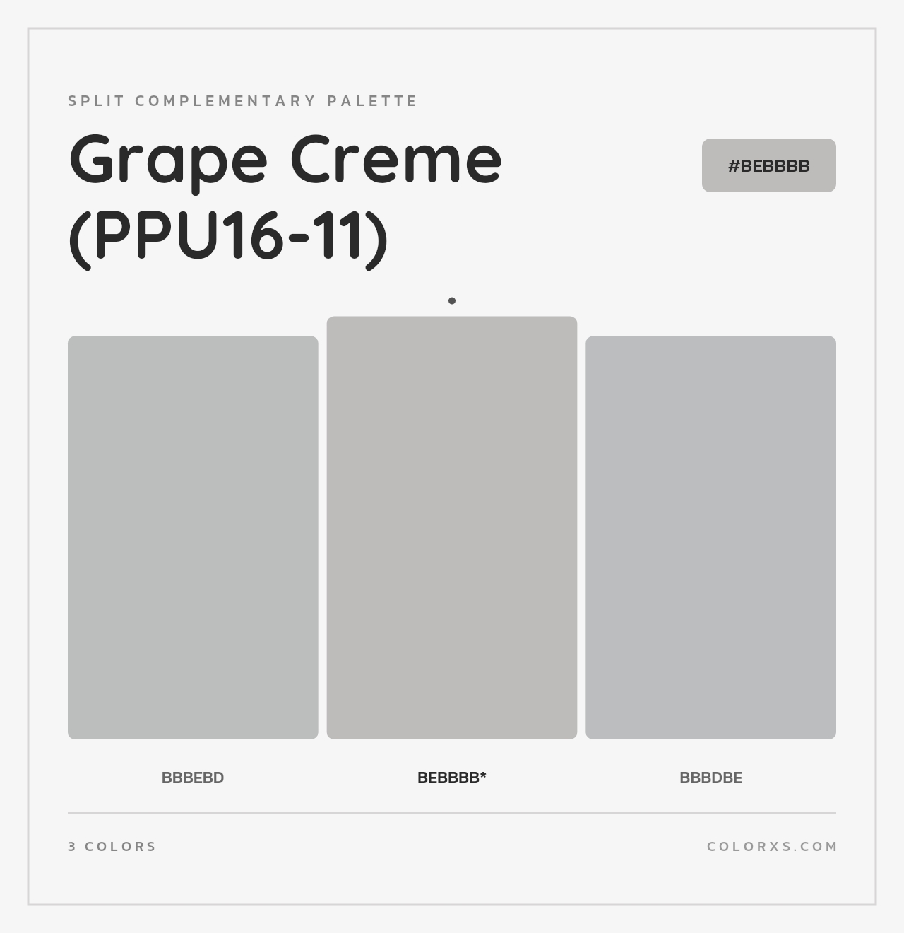 Grape Creme (PPU16-11) - Split-Complementary Color Palette