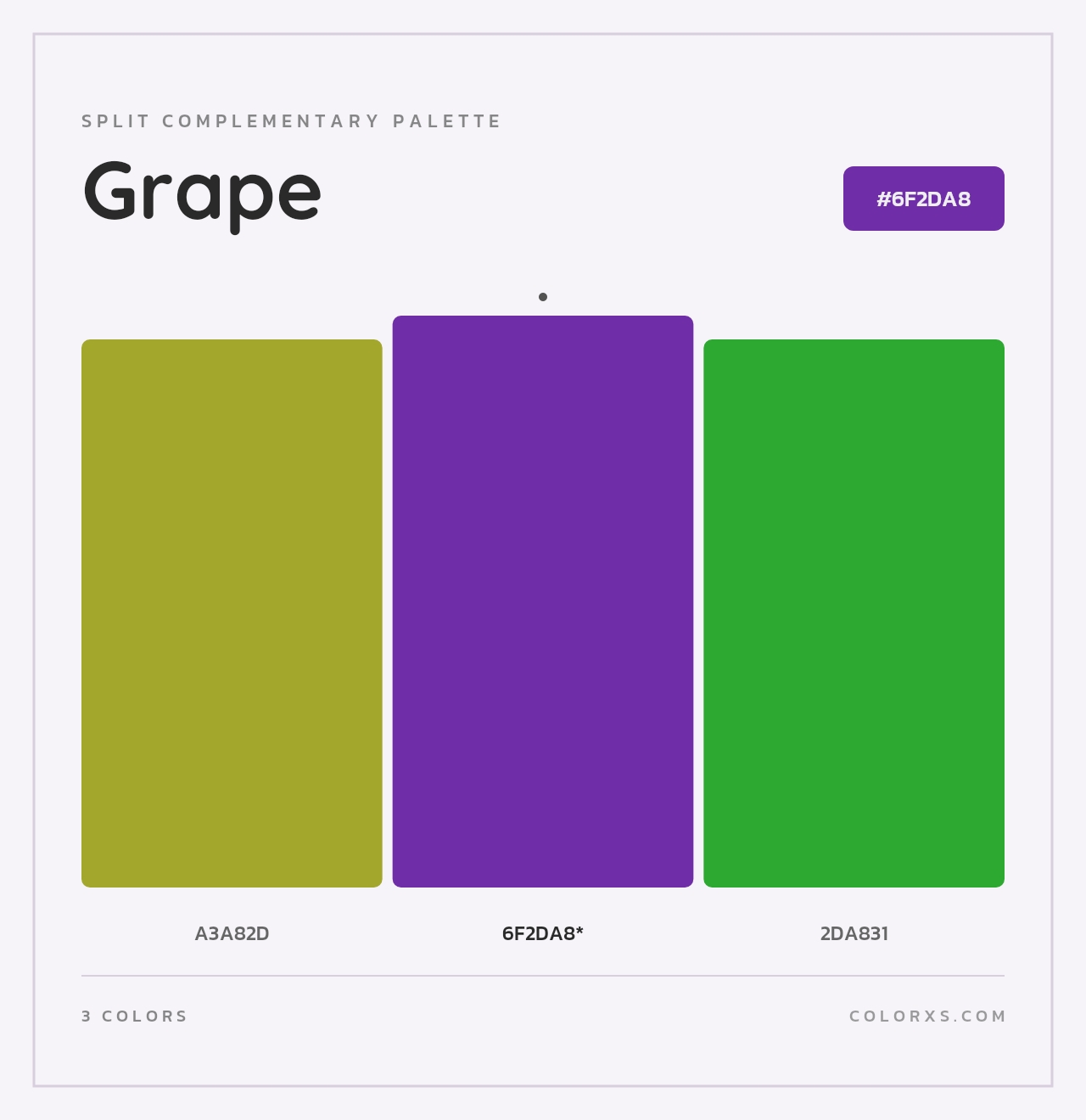 Grape - Split-Complementary Color Palette