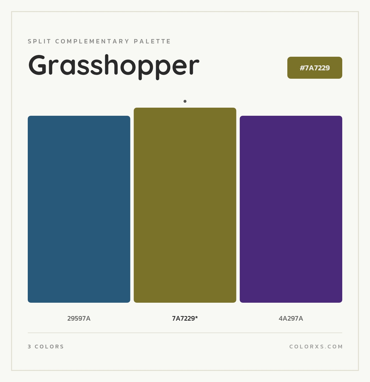 Grasshopper - Split-Complementary Color Palette