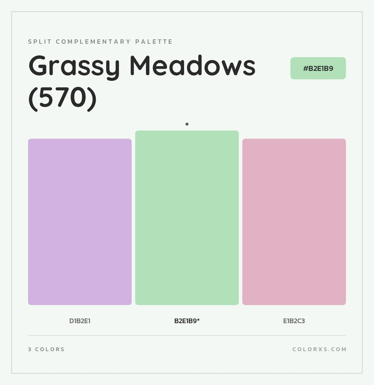 Grassy Meadows (570) - Split-Complementary Color Palette