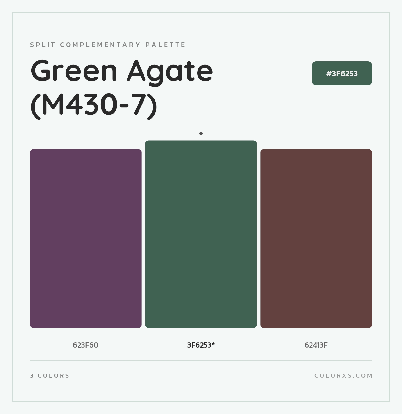 Green Agate (M430-7) - Split-Complementary Color Palette