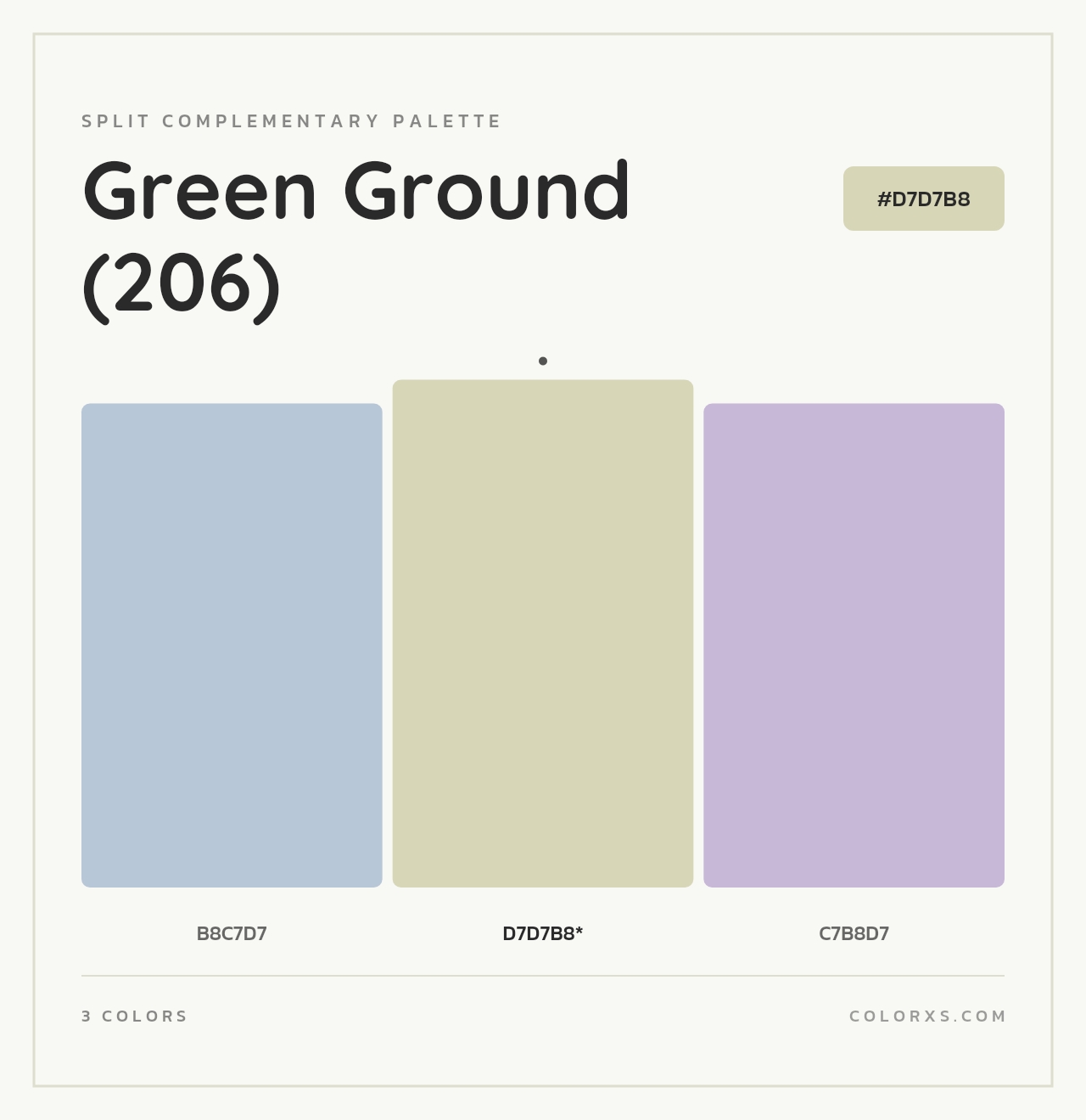 Green Ground (206) - Split-Complementary Color Palette
