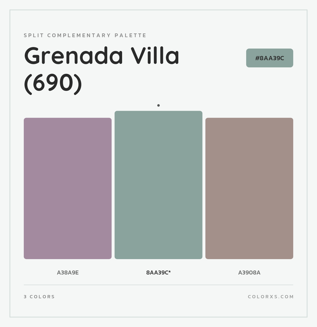 Grenada Villa (690) - Split-Complementary Color Palette
