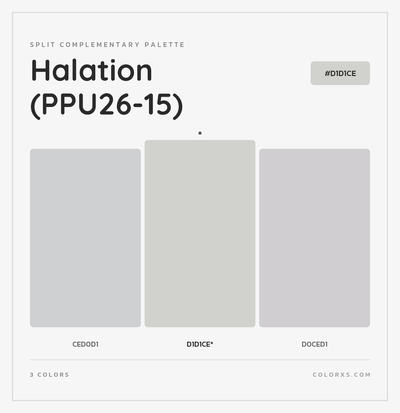Halation (PPU26-15) - Split-Complementary Color Palette