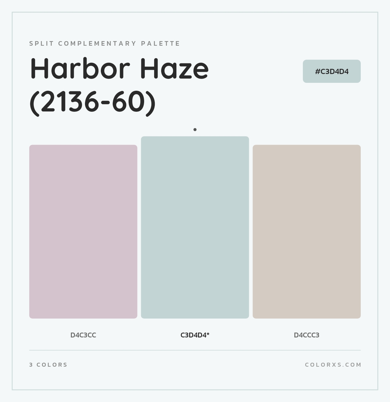 Harbor Haze (2136-60) - Split-Complementary Color Palette