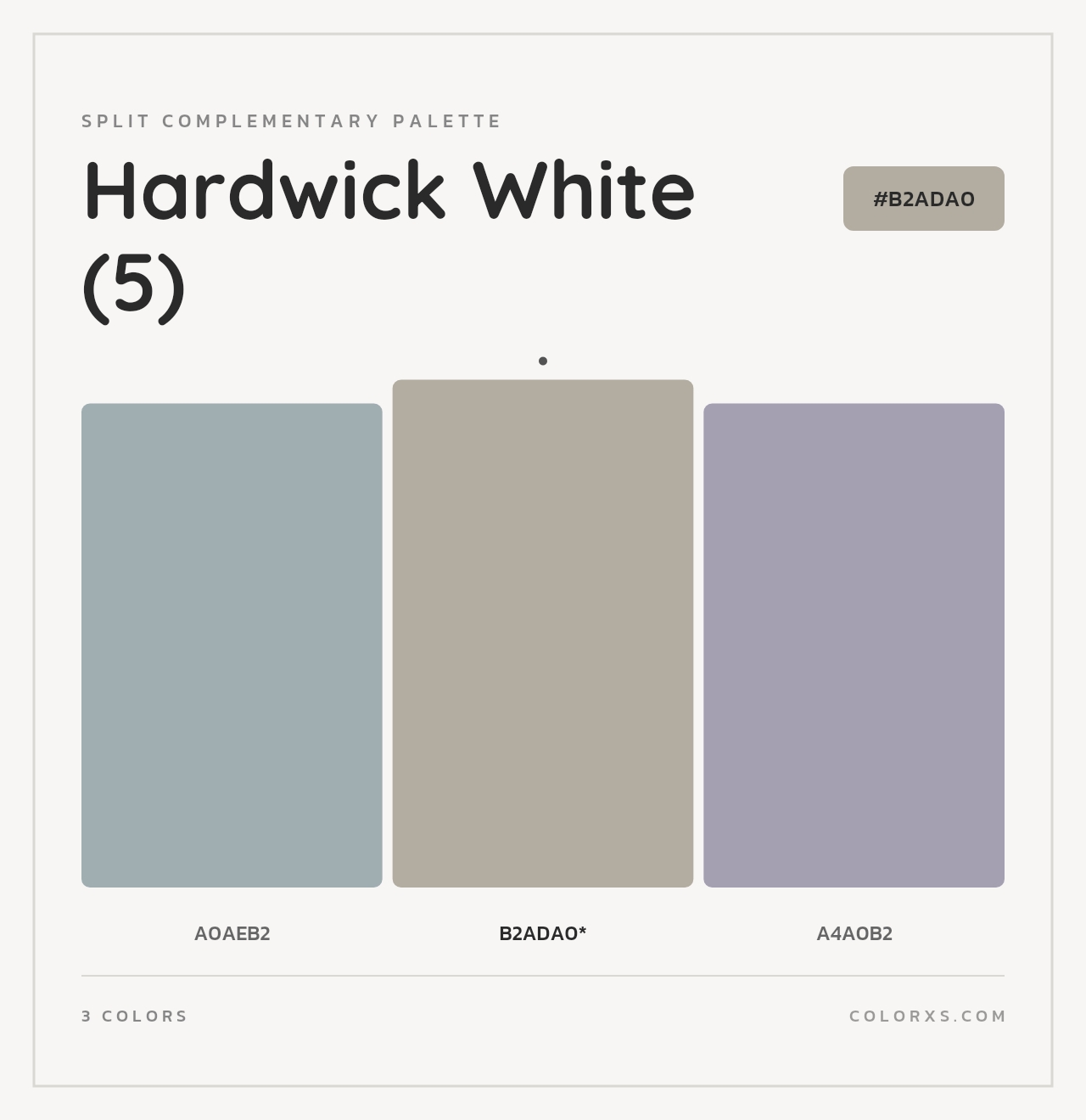 Hardwick White (5) - Split-Complementary Color Palette