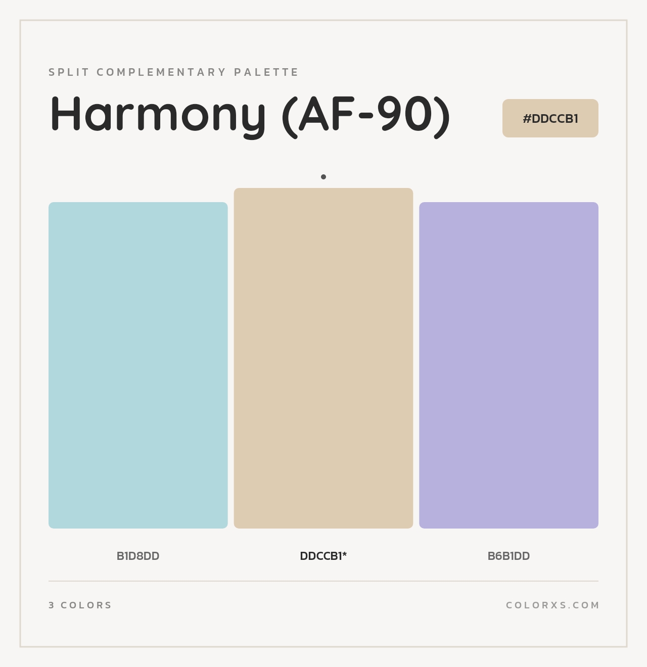 Harmony (AF-90) - Split-Complementary Color Palette
