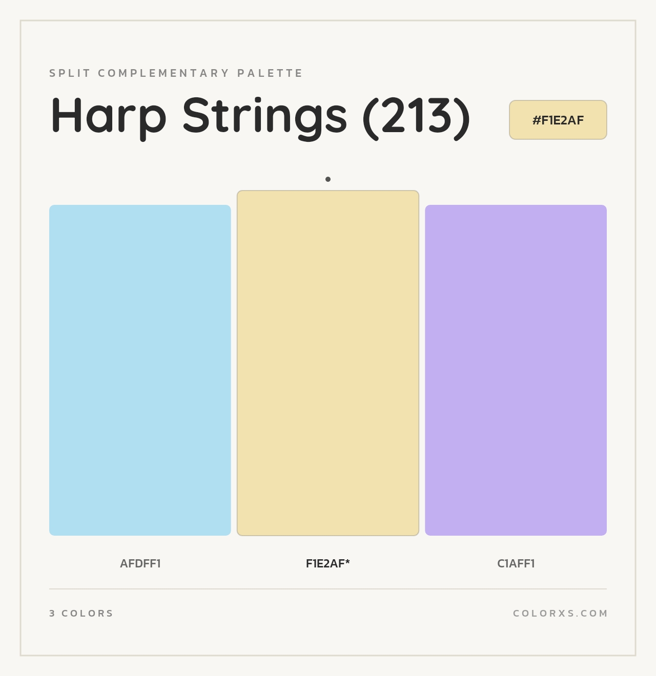Harp Strings (213) - Split-Complementary Color Palette
