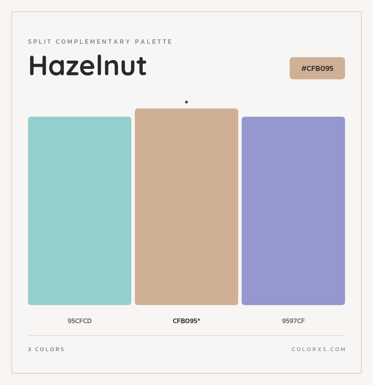 Hazelnut - Split-Complementary Color Palette
