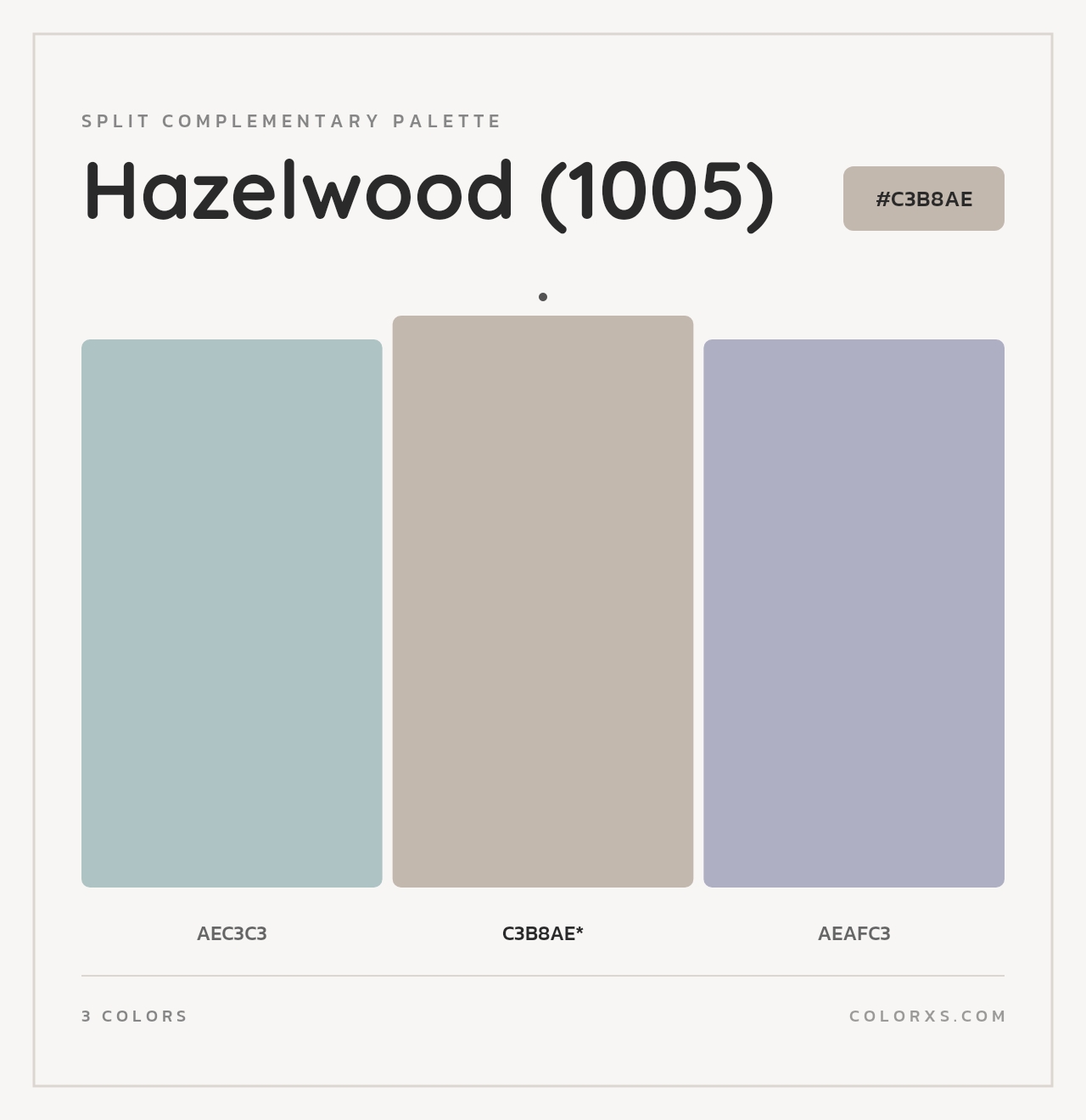 Hazelwood (1005) - Split-Complementary Color Palette