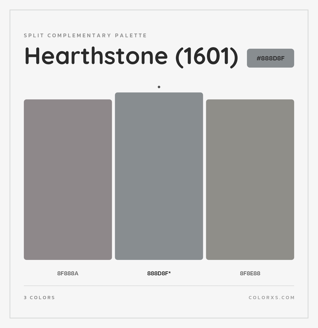 Hearthstone (1601) - Split-Complementary Color Palette
