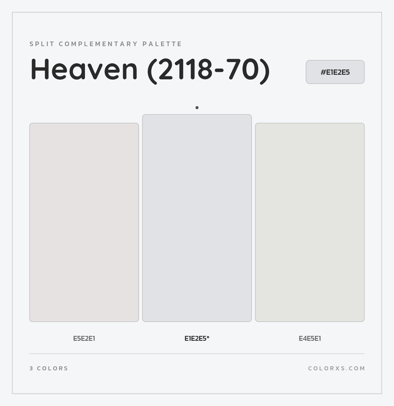 Heaven (2118-70) - Split-Complementary Color Palette