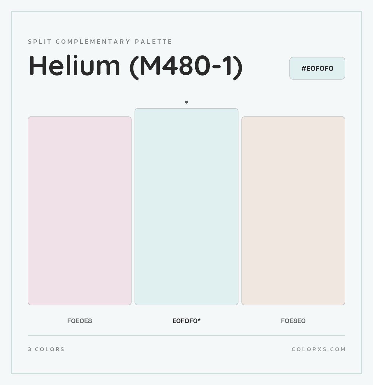 Helium (M480-1) - Split-Complementary Color Palette