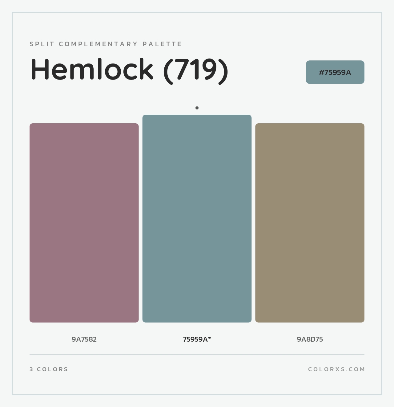 Hemlock (719) - Split-Complementary Color Palette