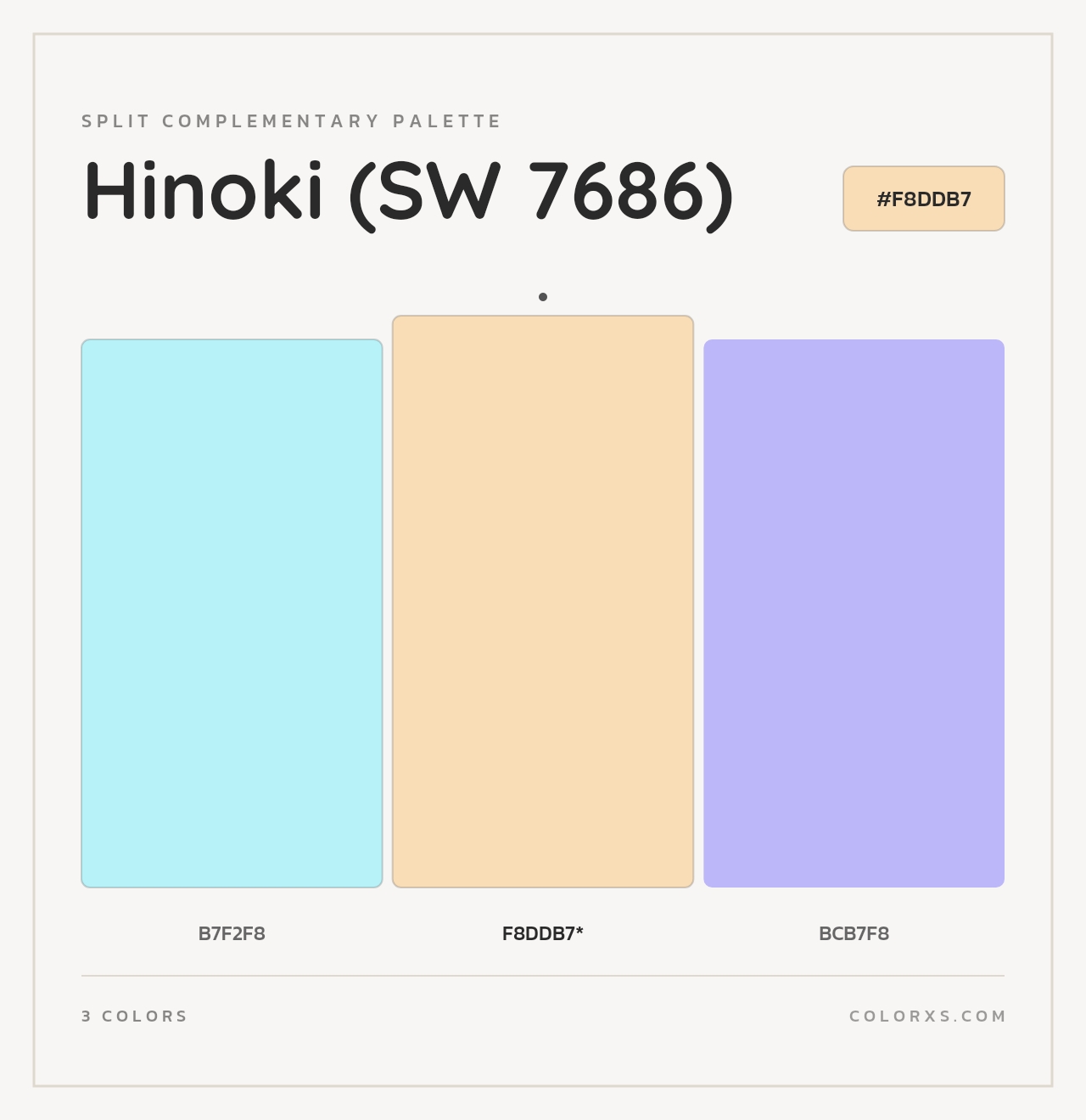 Hinoki (SW 7686) - Split-Complementary Color Palette