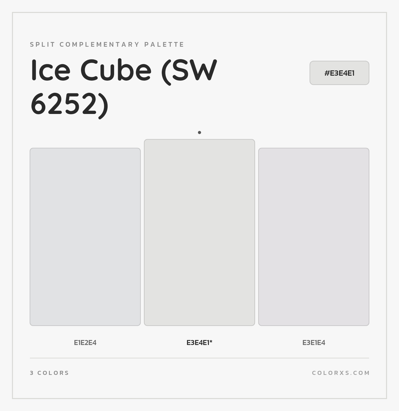 Ice Cube (SW 6252) - Split-Complementary Color Palette