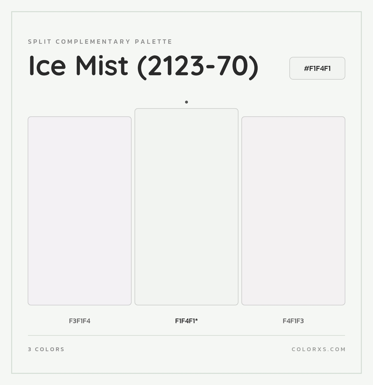 Ice Mist (2123-70) - Split-Complementary Color Palette