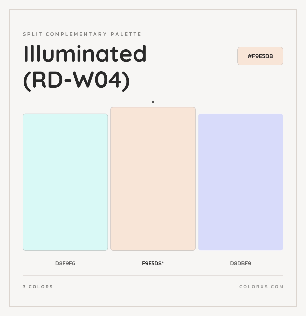 Illuminated (RD-W04) - Split-Complementary Color Palette