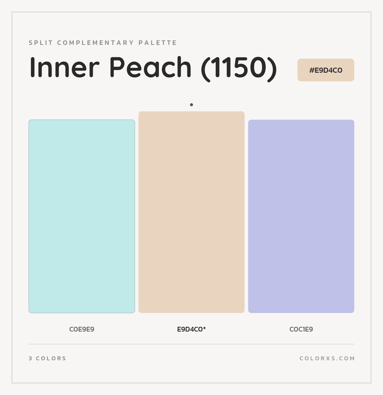 Inner Peach (1150) - Split-Complementary Color Palette