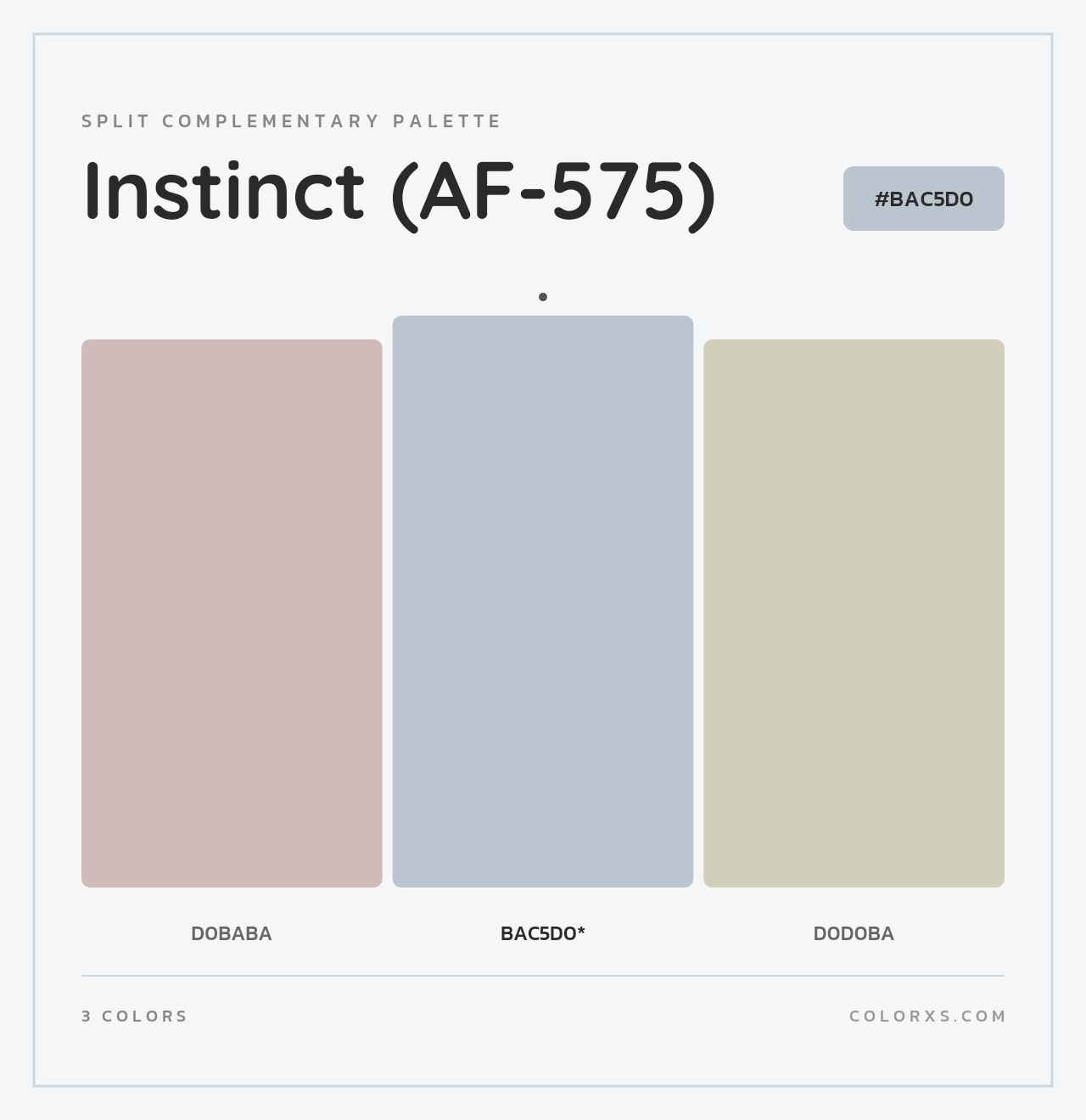 Instinct (AF-575) - Split-Complementary Color Palette