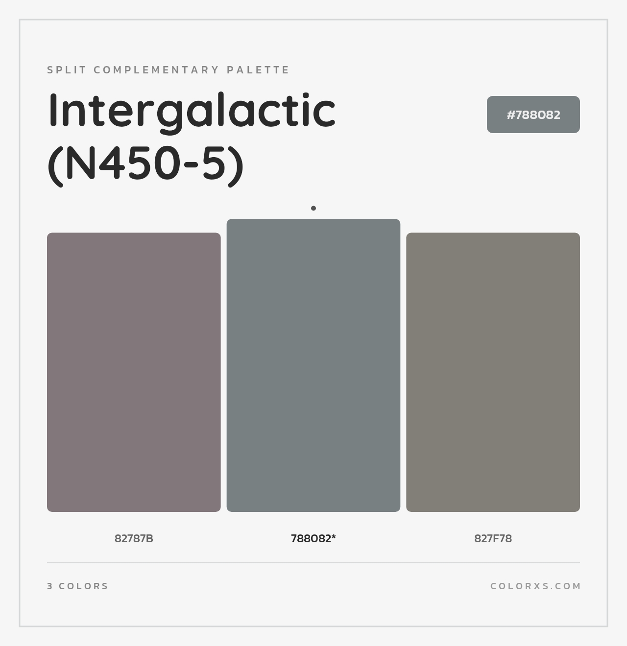 Intergalactic (N450-5) - Split-Complementary Color Palette