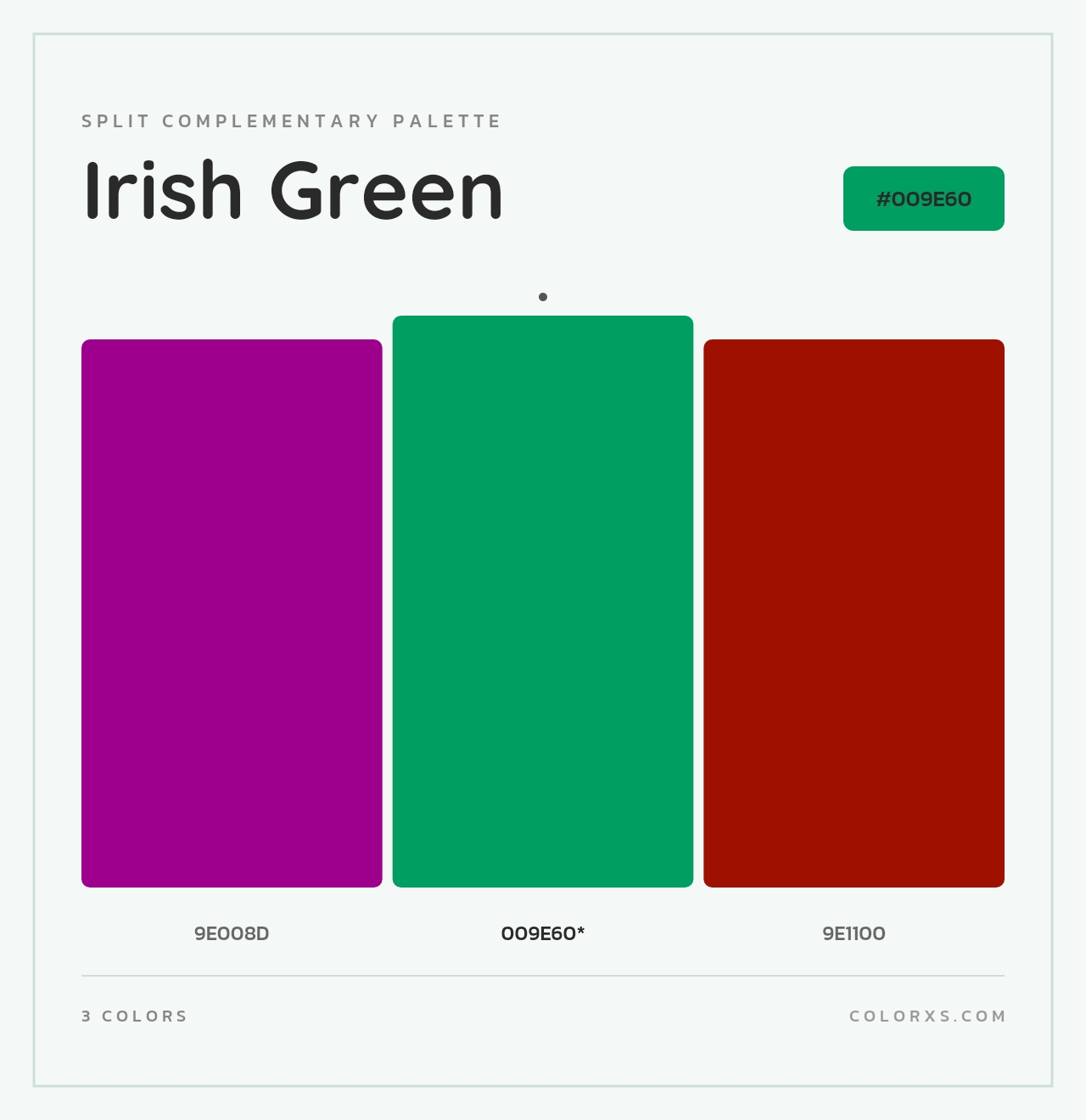 Irish Green - Split-Complementary Color Palette