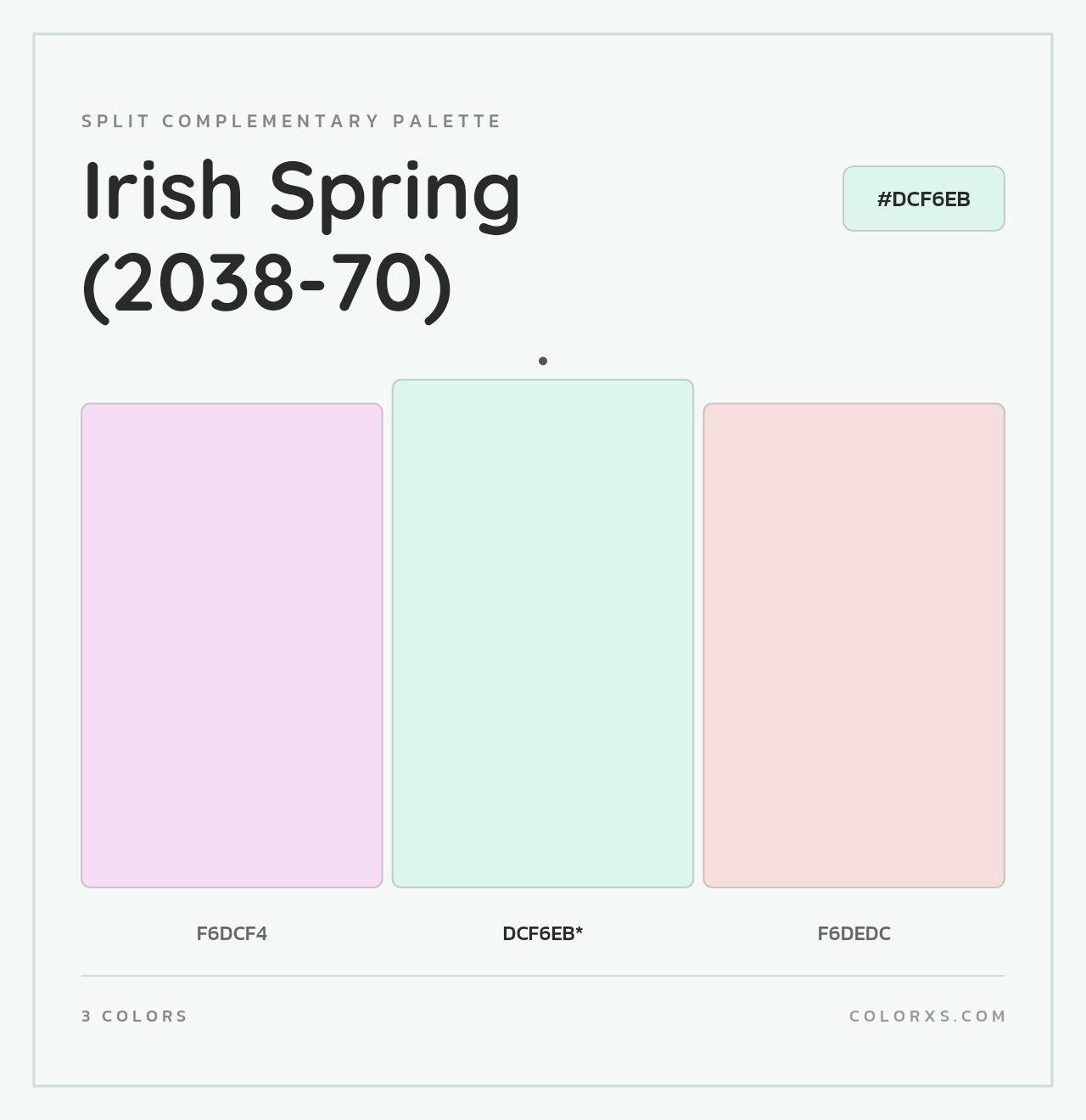 Irish Spring (2038-70) - Split-Complementary Color Palette