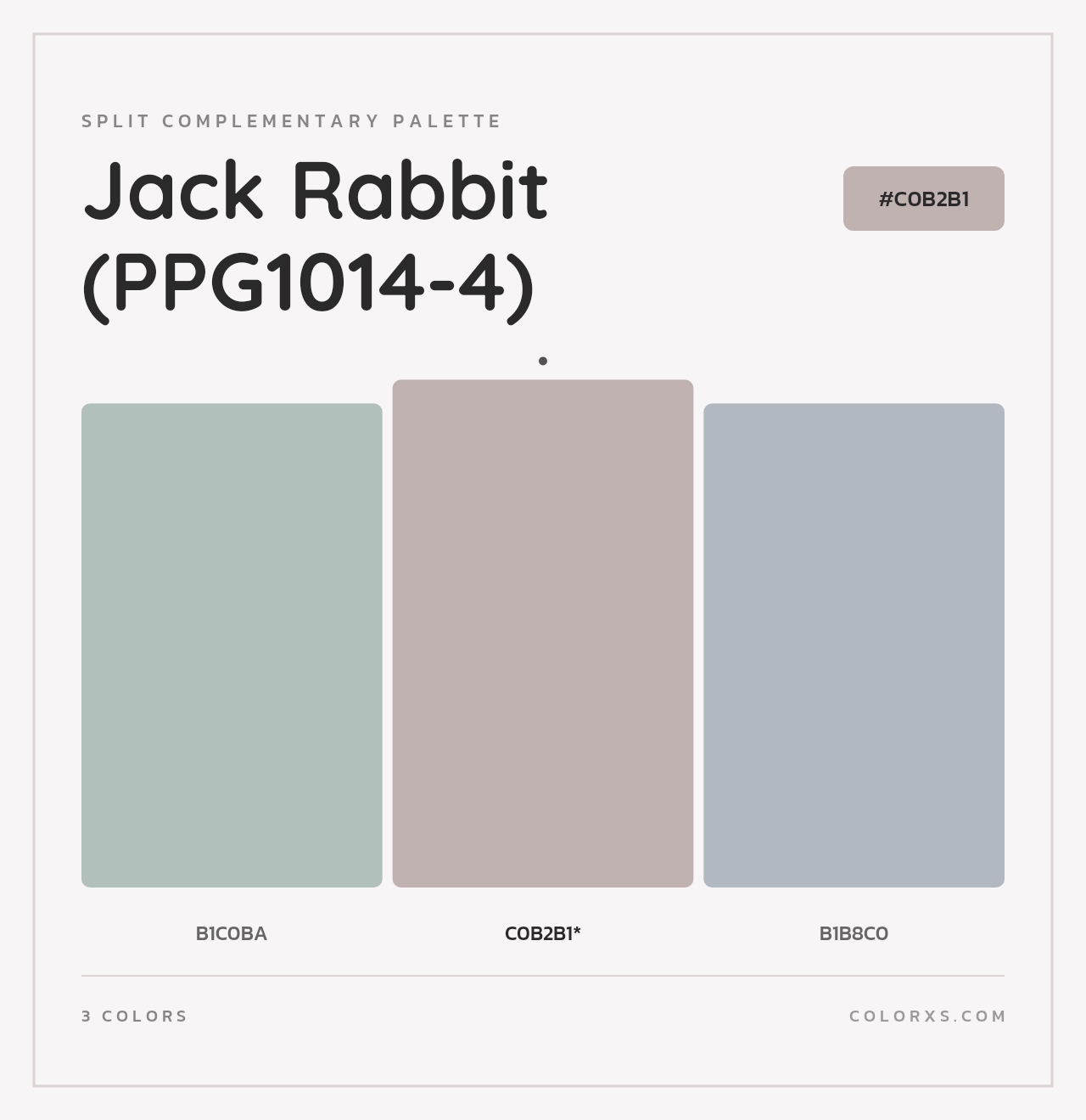 Jack Rabbit (PPG1014-4) - Split-Complementary Color Palette