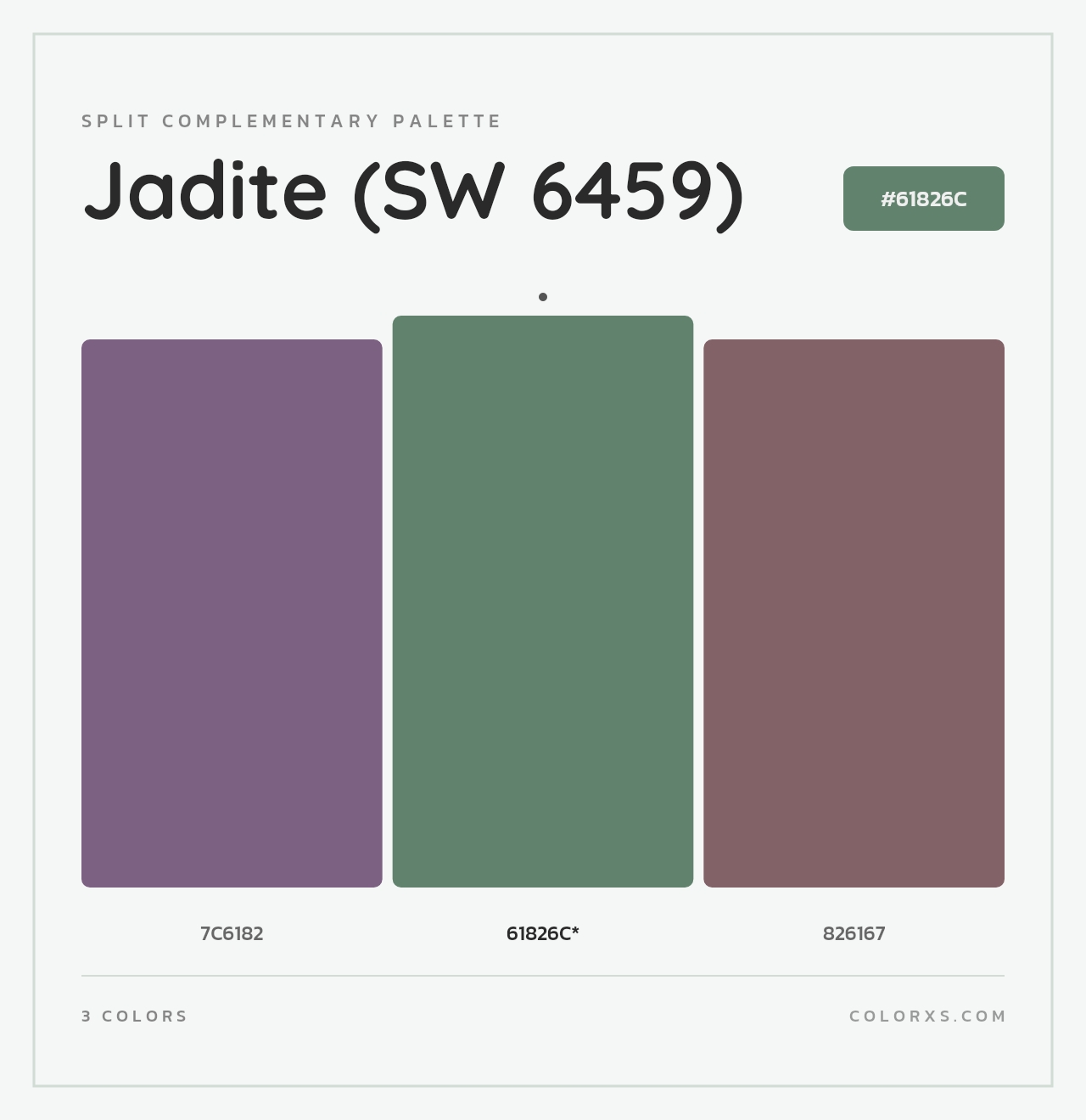 Jadite (SW 6459) - Split-Complementary Color Palette