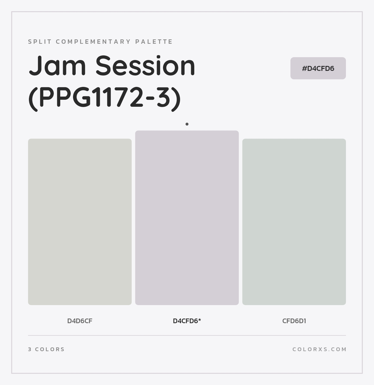 Jam Session (PPG1172-3) - Split-Complementary Color Palette