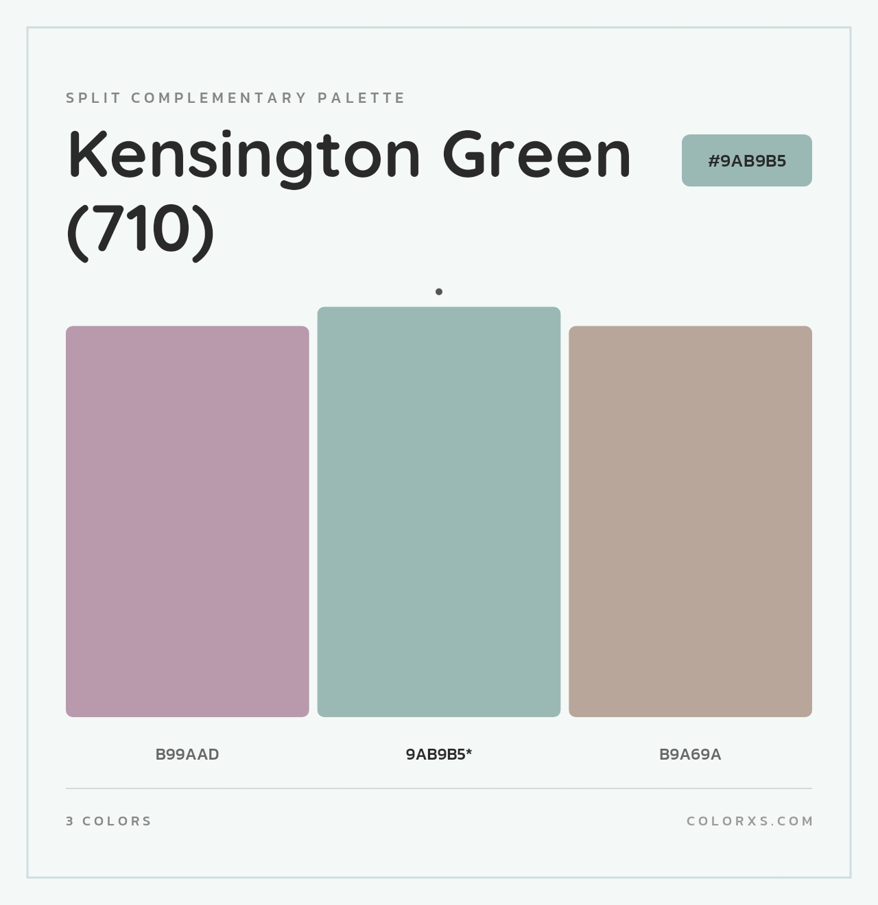 Kensington Green (710) - Split-Complementary Color Palette