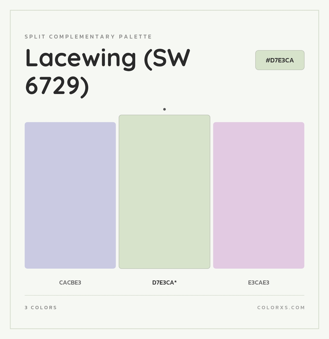 Lacewing (SW 6729) - Split-Complementary Color Palette
