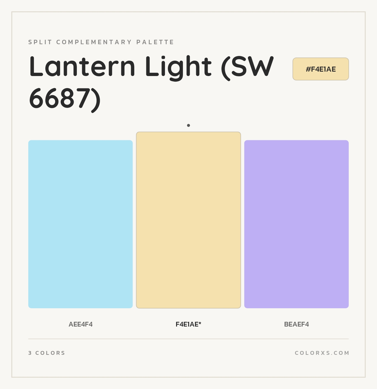 Lantern Light (SW 6687) - Split-Complementary Color Palette