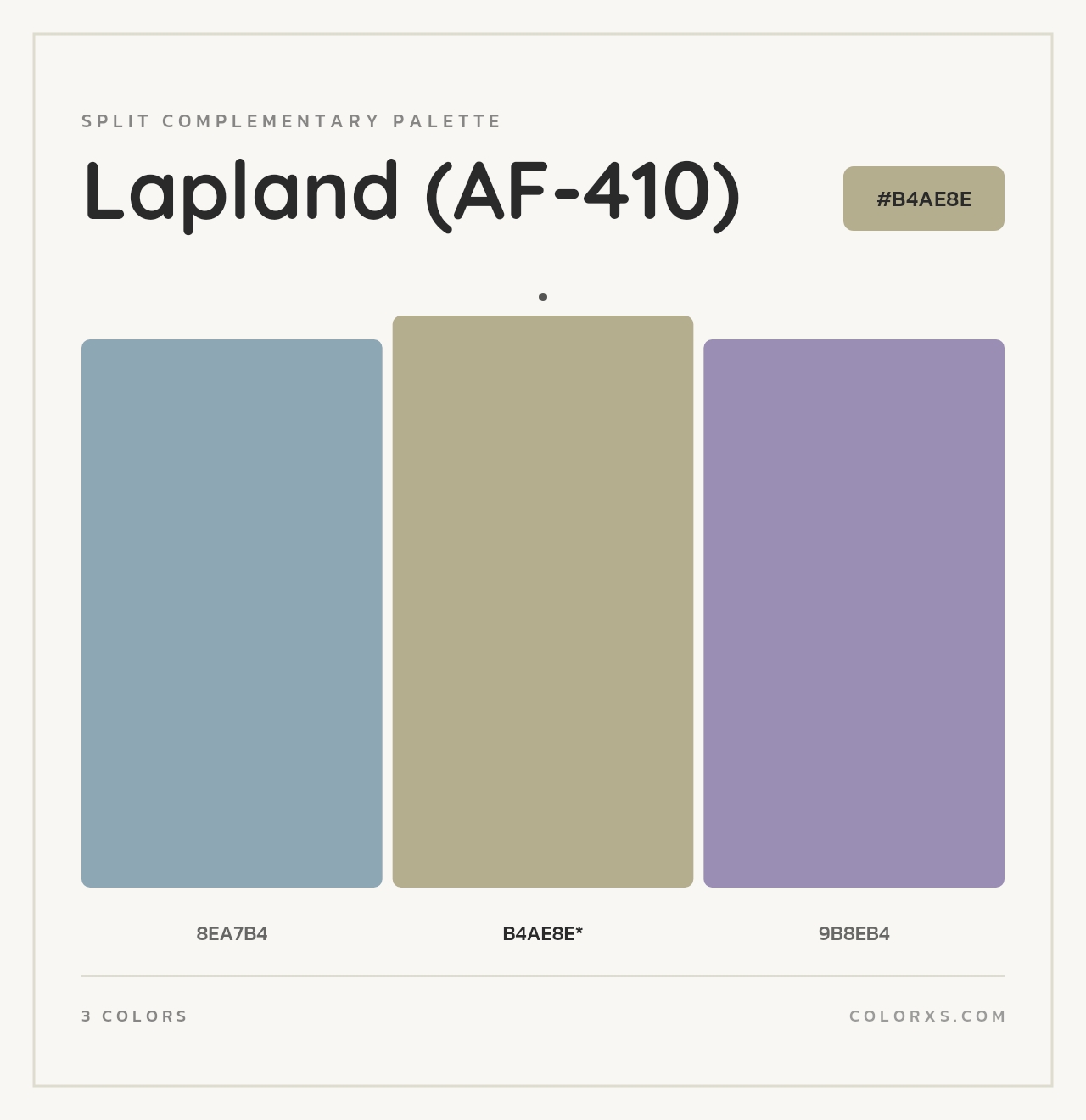Lapland (AF-410) - Split-Complementary Color Palette