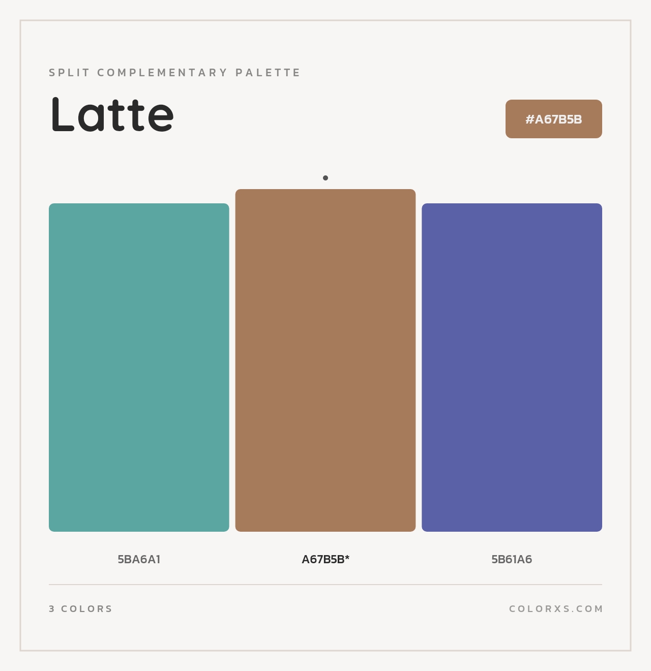 Latte - Split-Complementary Color Palette