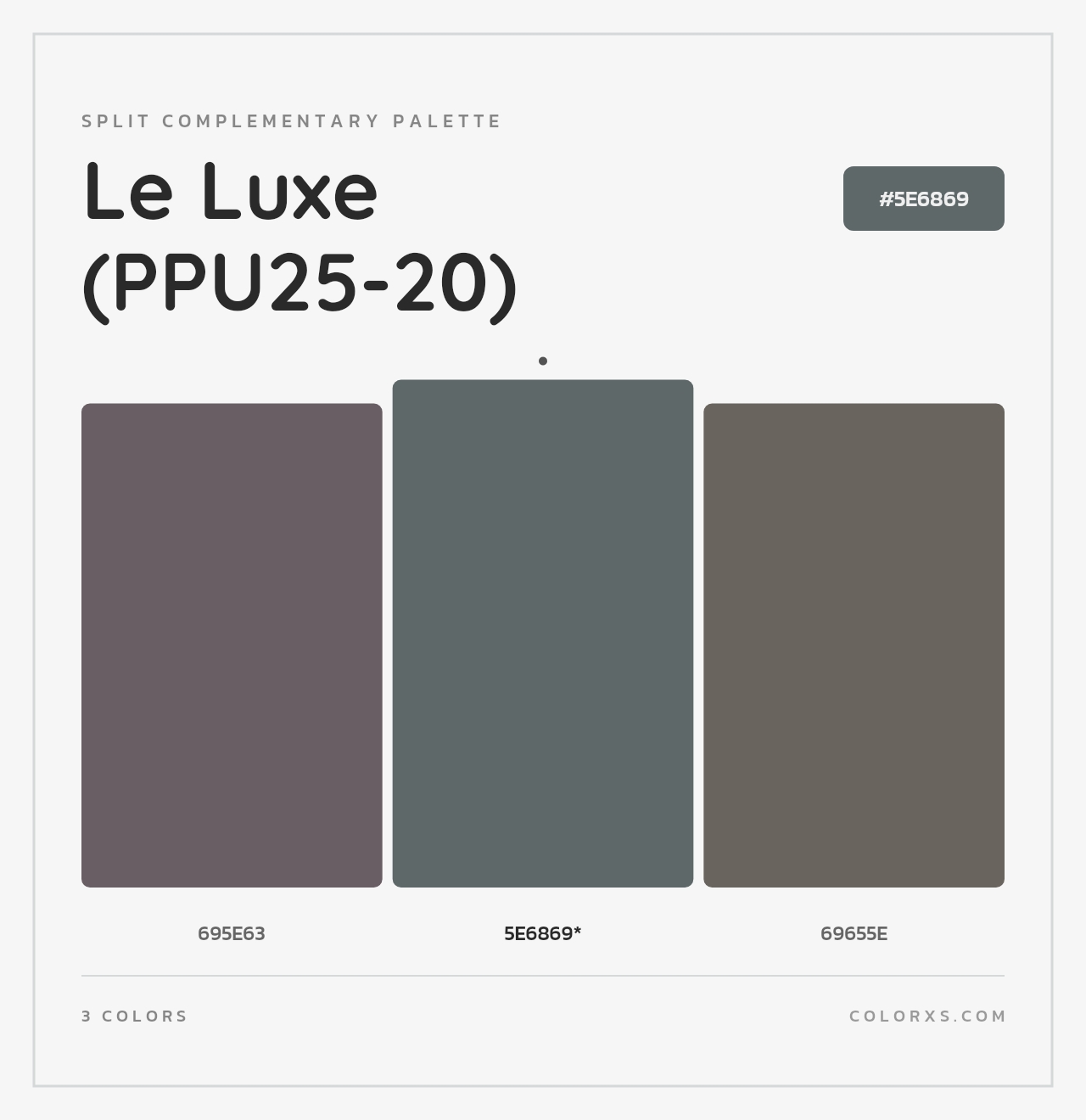Le Luxe (PPU25-20) - Split-Complementary Color Palette