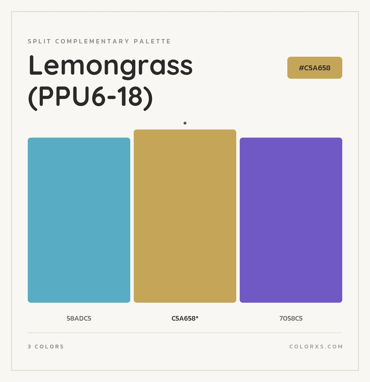 Lemongrass (PPU6-18) - Split-Complementary Color Palette