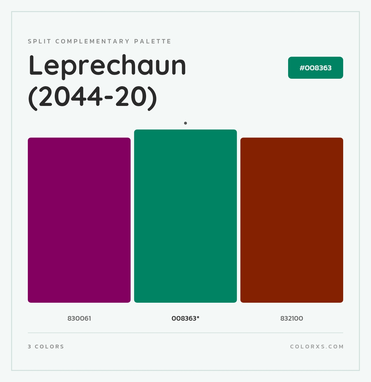 Leprechaun (2044-20) - Split-Complementary Color Palette