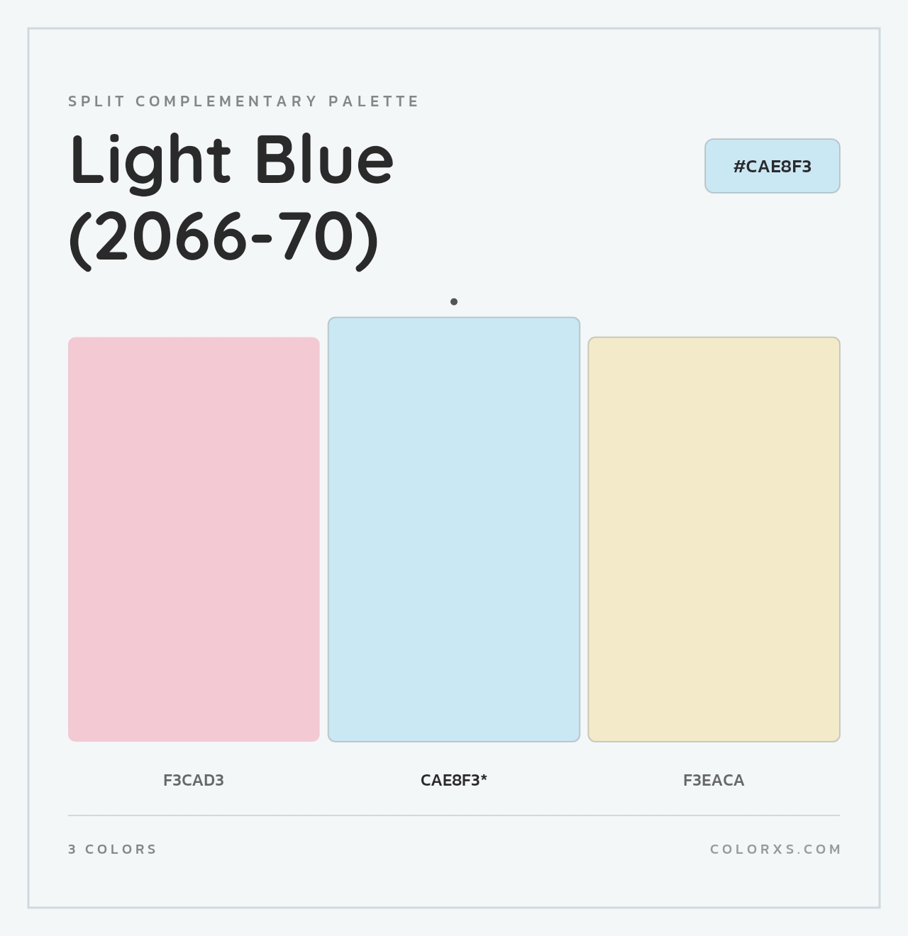 Light Blue (2066-70) - Split-Complementary Color Palette