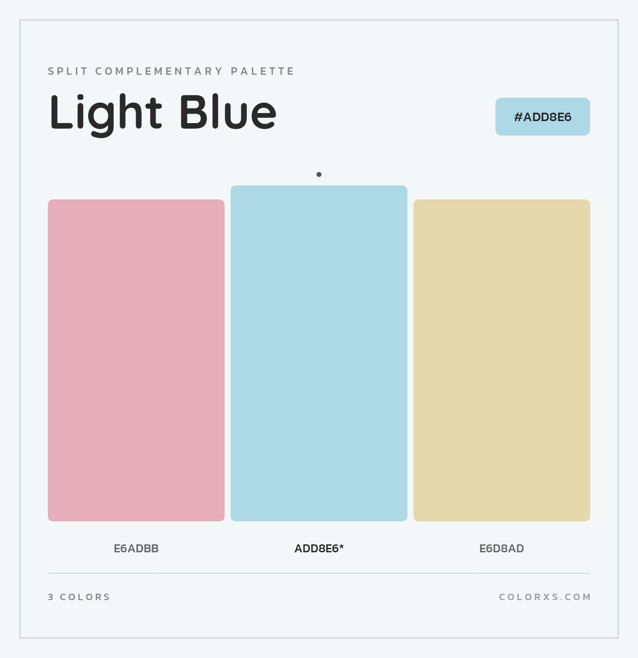 Light Blue - Split-Complementary Color Palette