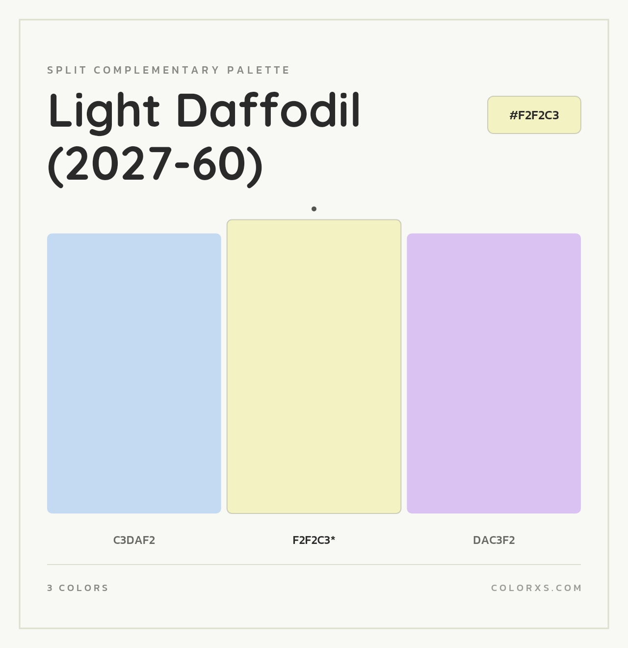 Light Daffodil (2027-60) - Split-Complementary Color Palette