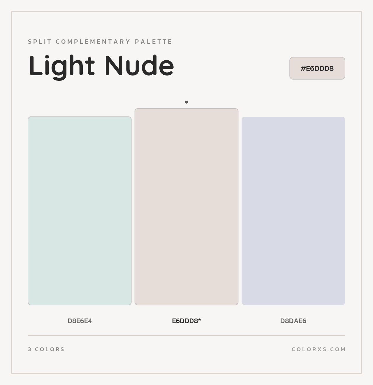 Light Nude - Split-Complementary Color Palette
