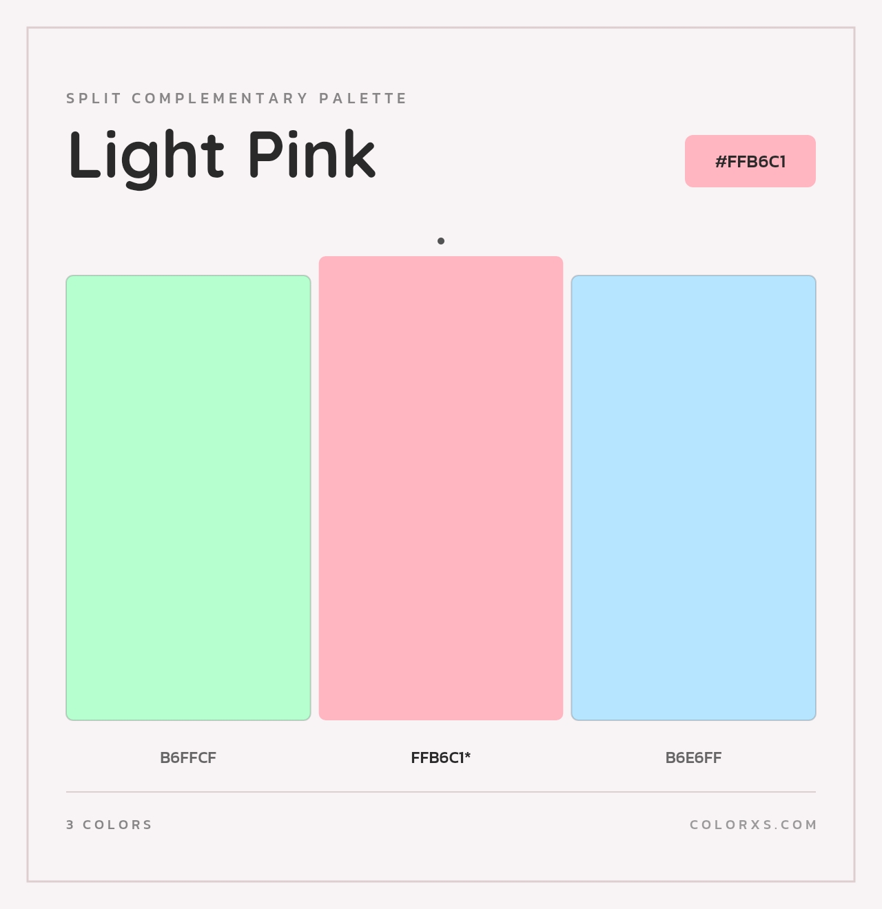 Light Pink - Split-Complementary Color Palette